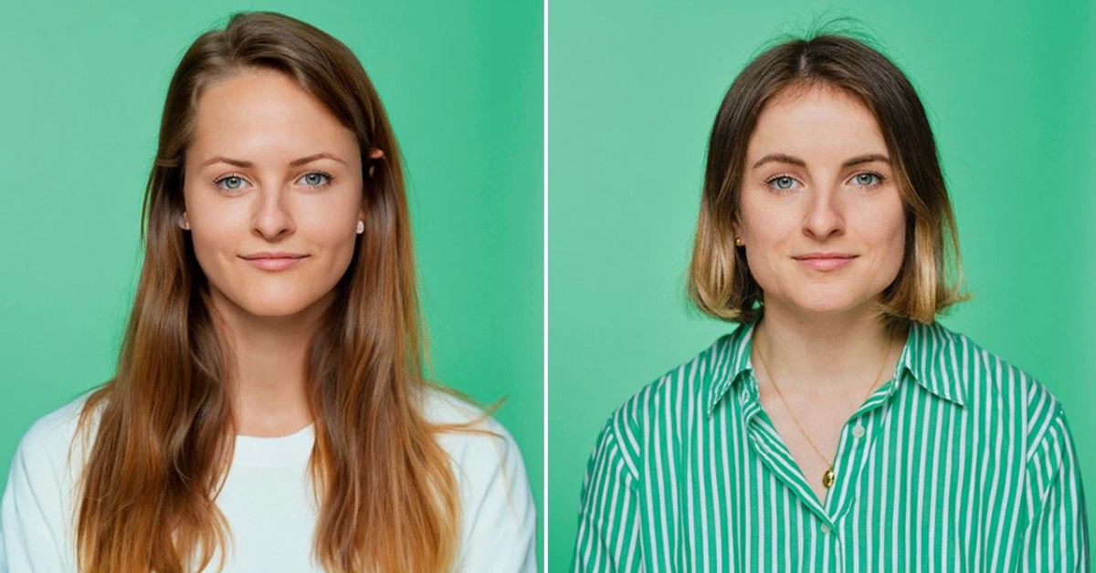 ai image vs natural image of a woman