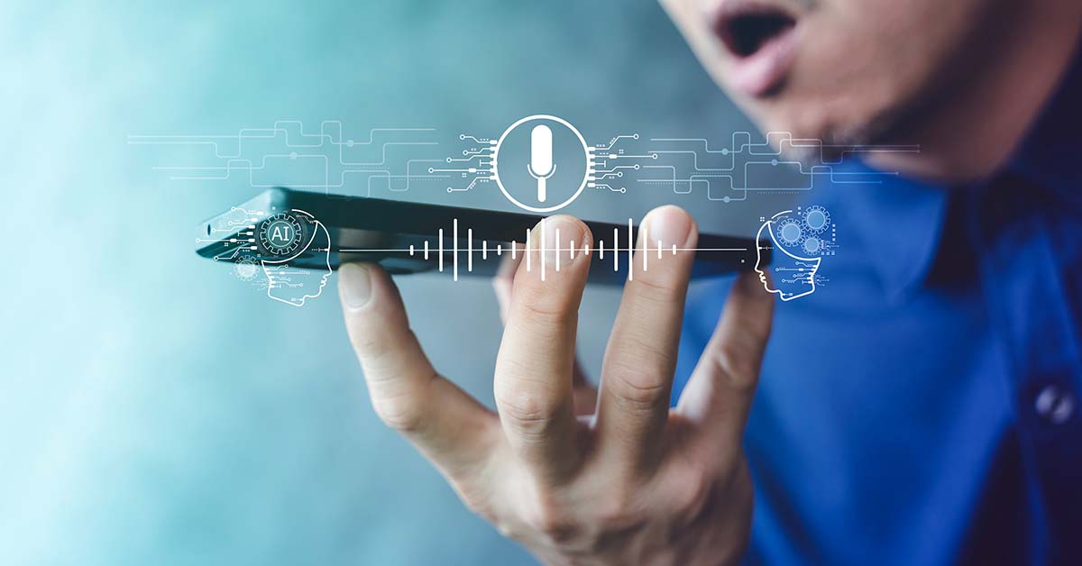 abstract digital print overlay of someone talking on the phone