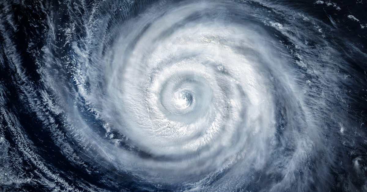 hurricane satellite shot