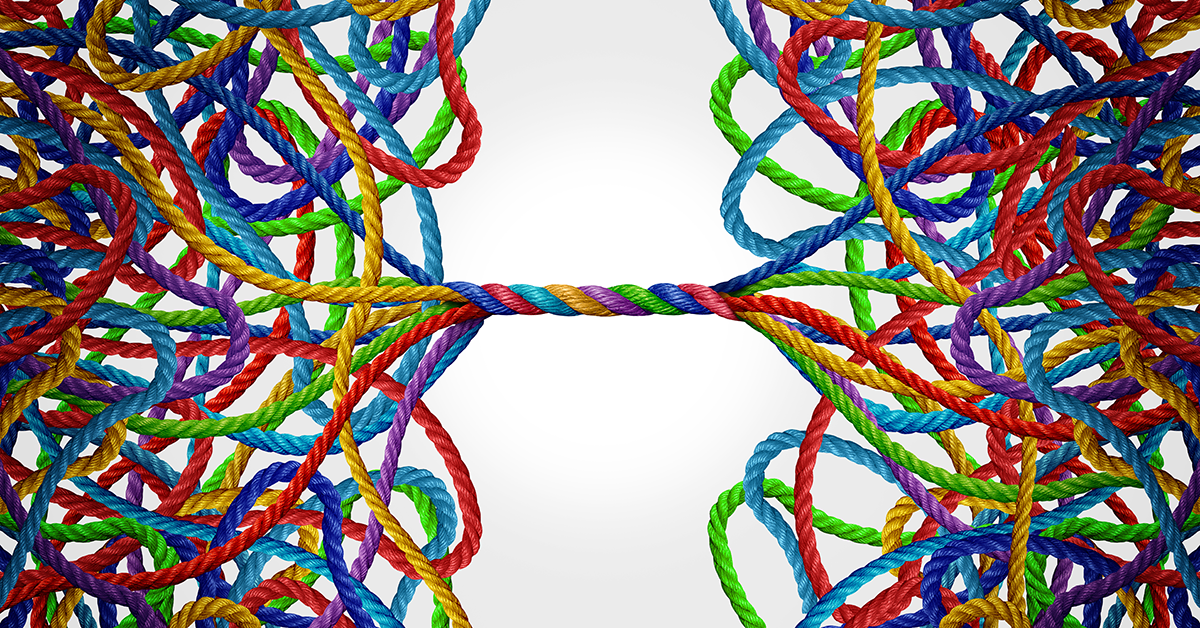intertwined ropes