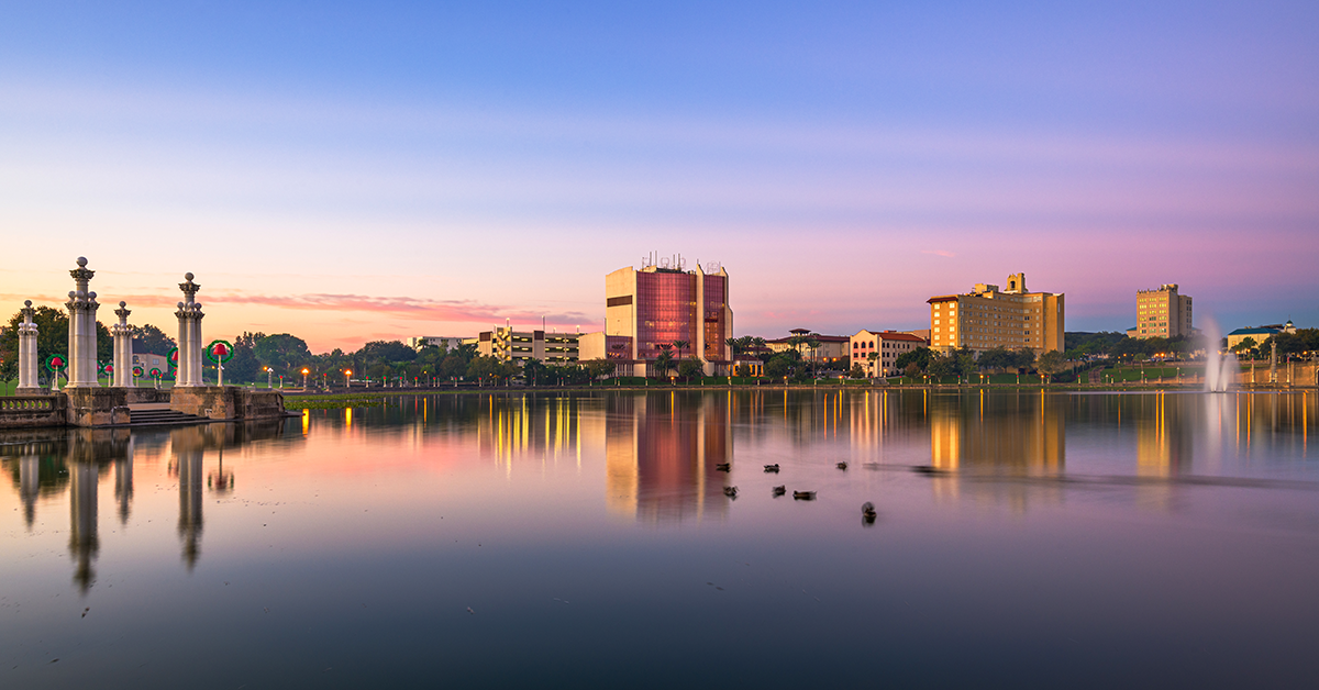 city shot of lakeland florida