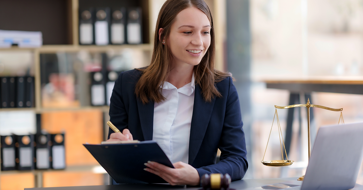 young female lawyer in the office