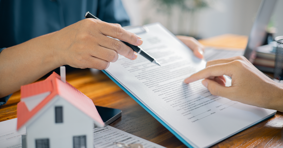 a person signing loan documents