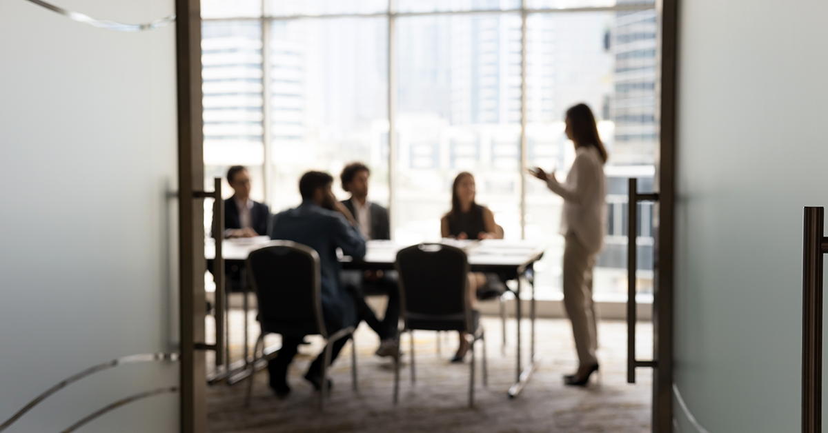 business meeting in an office