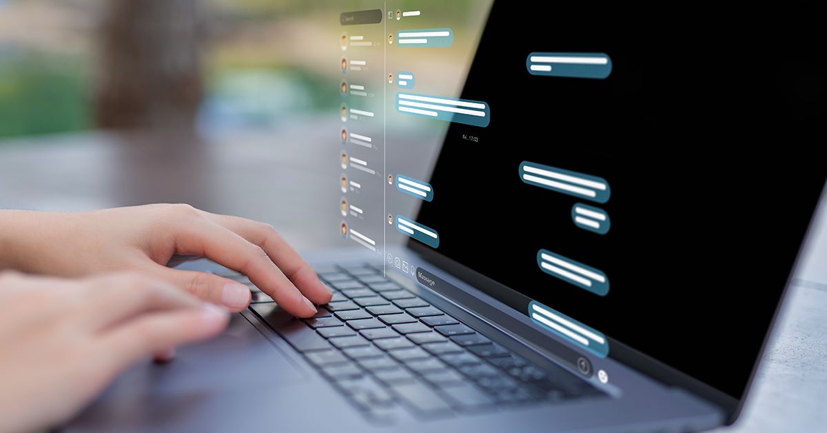 overlay of online communications platform