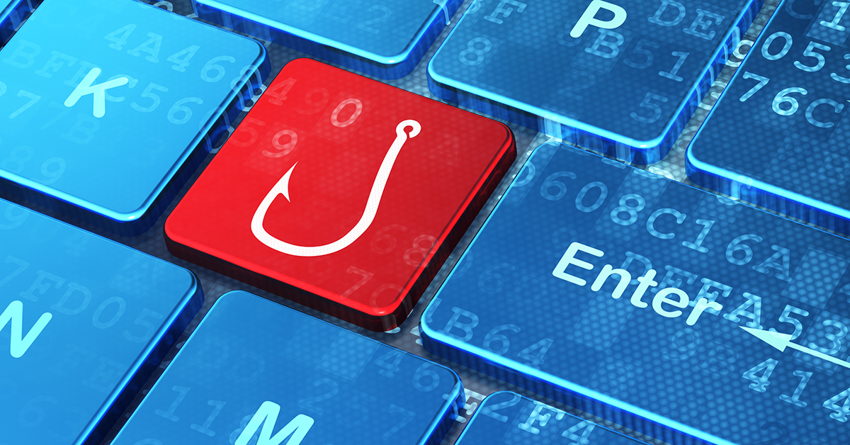 fishhook on a keyboard