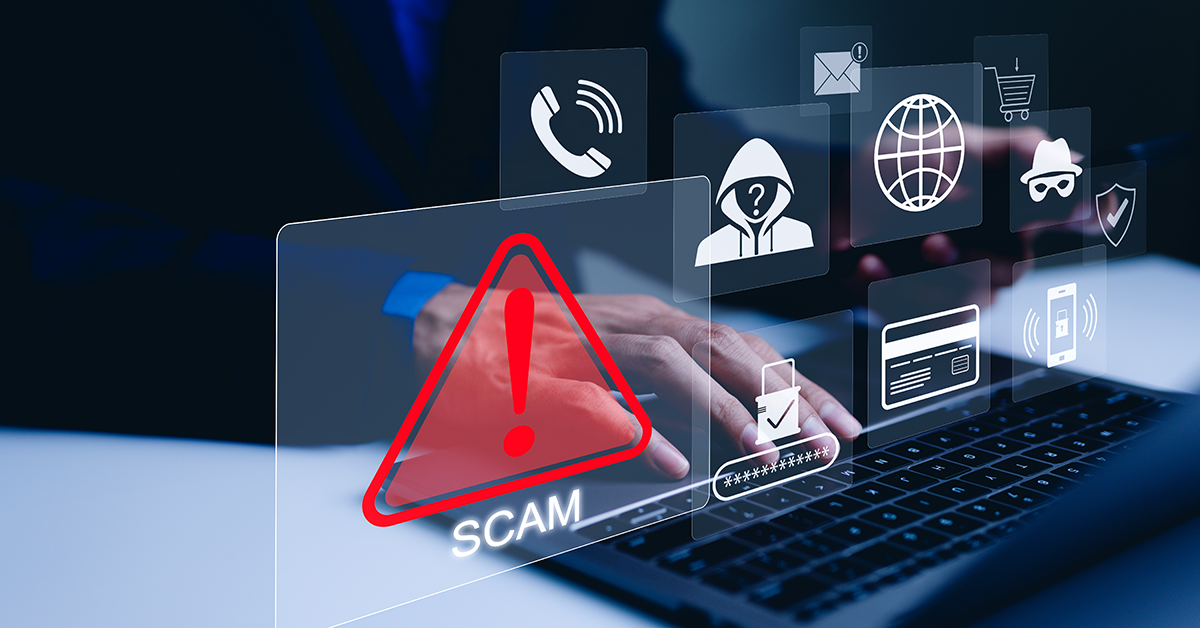 different phishing channels abstract overlay
